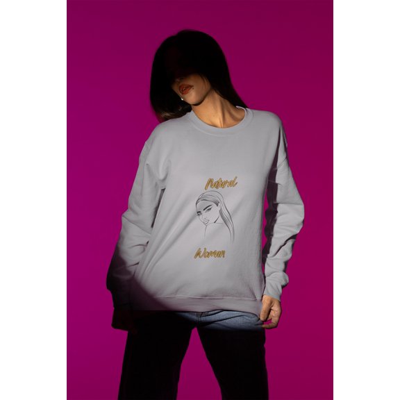Natural Woman The Stare (BL) Crewneck Sweatshirt
