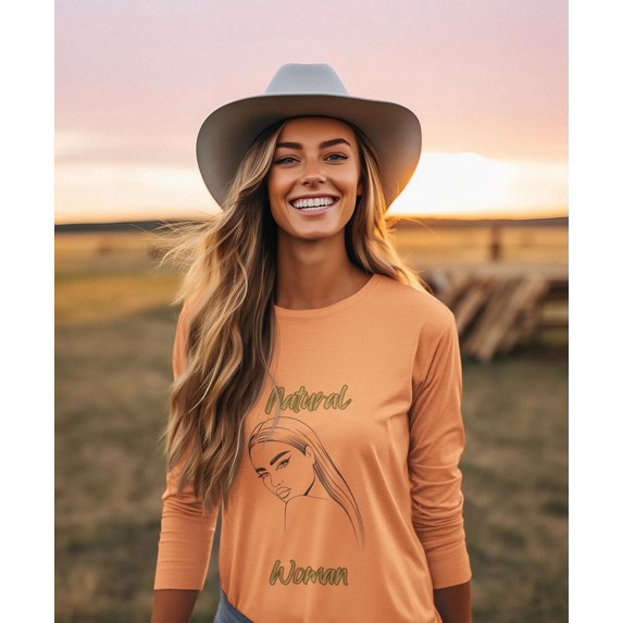 Natural Woman The Stare (BL) Long Sleeve T-Shirt