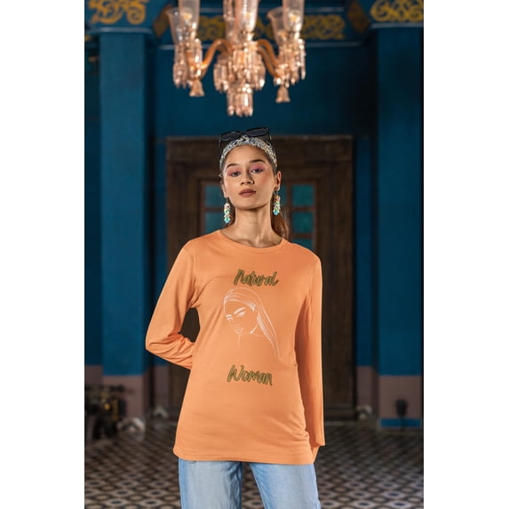 Natural Woman The Stare (WL) Long Sleeve T-Shirt