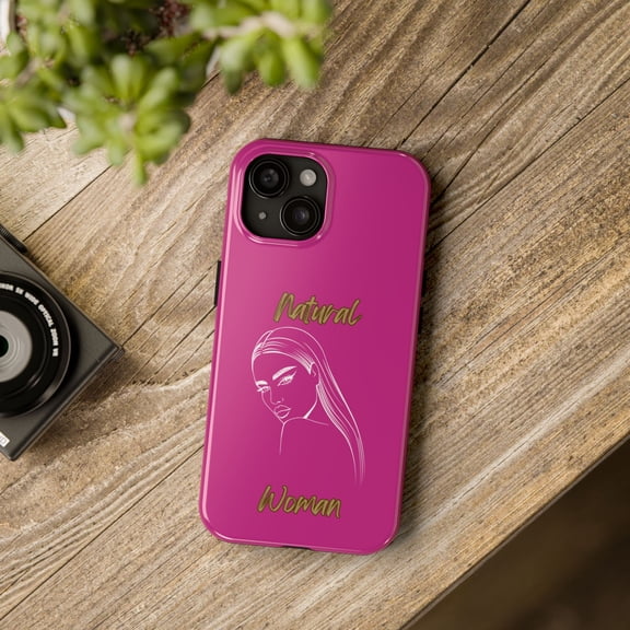 Natural Woman The Stare (WL)Tough Phone Cases PINK