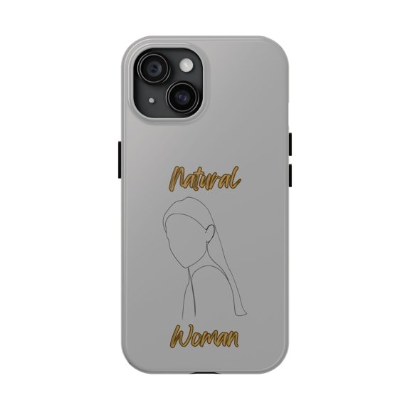 Natural Woman Tilted Look (BL) Tough Phone Cases LIGHT GREY