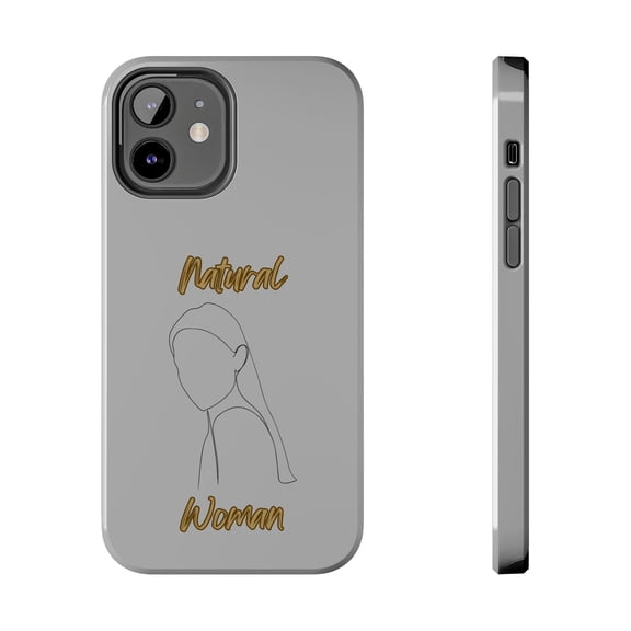 Natural Woman Tilted Look (BL) Tough Phone Cases LIGHT GREY