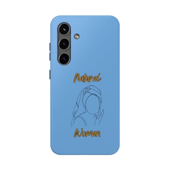 Natural Woman Towel Wrapped (BL)Tough Phone Cases LIGHT BLUE