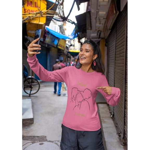 Natural Woman Twin Puffs (BL) Long Sleeve T-Shirt