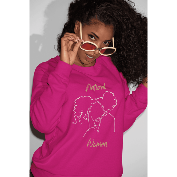 Natural Woman Twin Puffs (WL) Crewneck Sweatshirt
