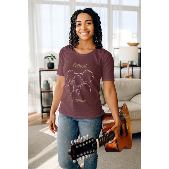 Natural Woman Twin Puffs (WL) Short Sleeve T-Shirt EXPRESS DELIVERY