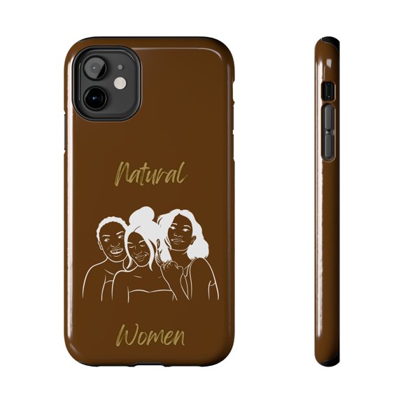 Natural Women Laughing Friends (WL)Tough Phone Cases BROWN