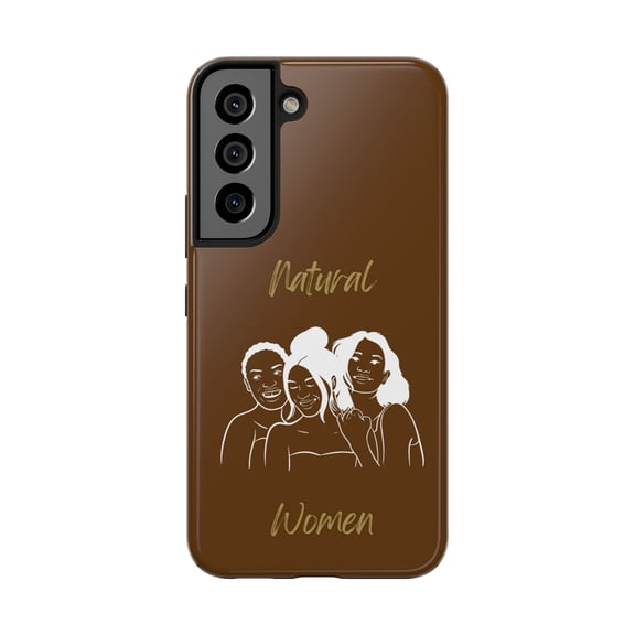 Natural Women Laughing Friends (WL)Tough Phone Cases BROWN