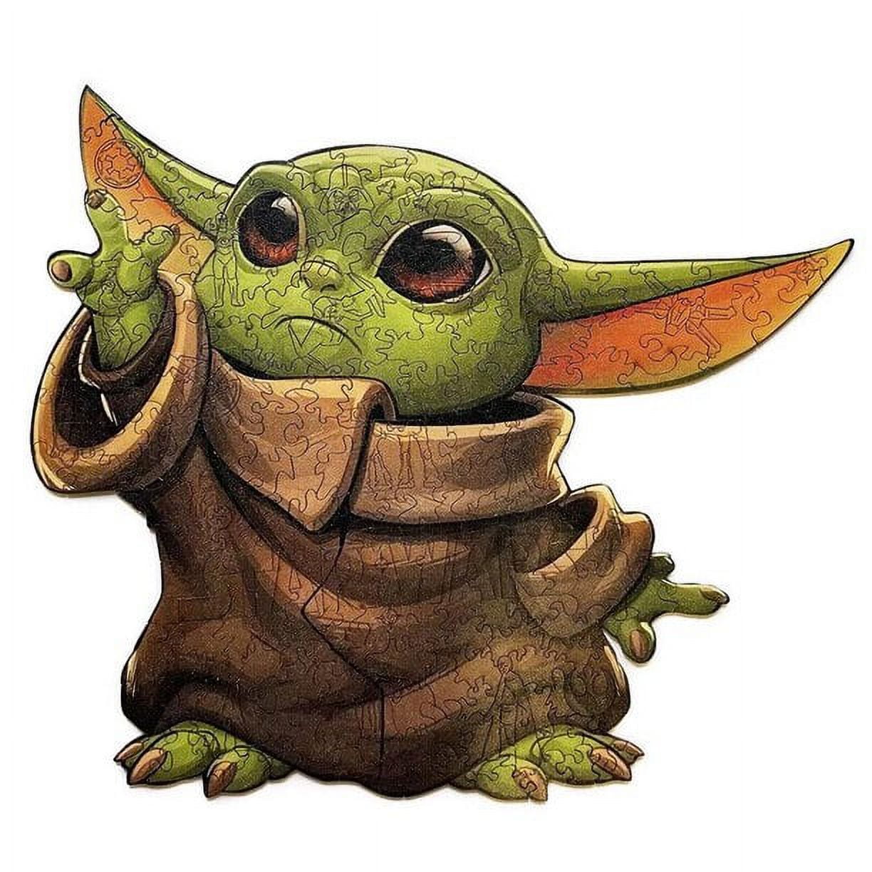 A3 Natural Wood Baby Yoda Jigsaw Puzzle Child Toy Gift Irregular Wooden  Puzzles