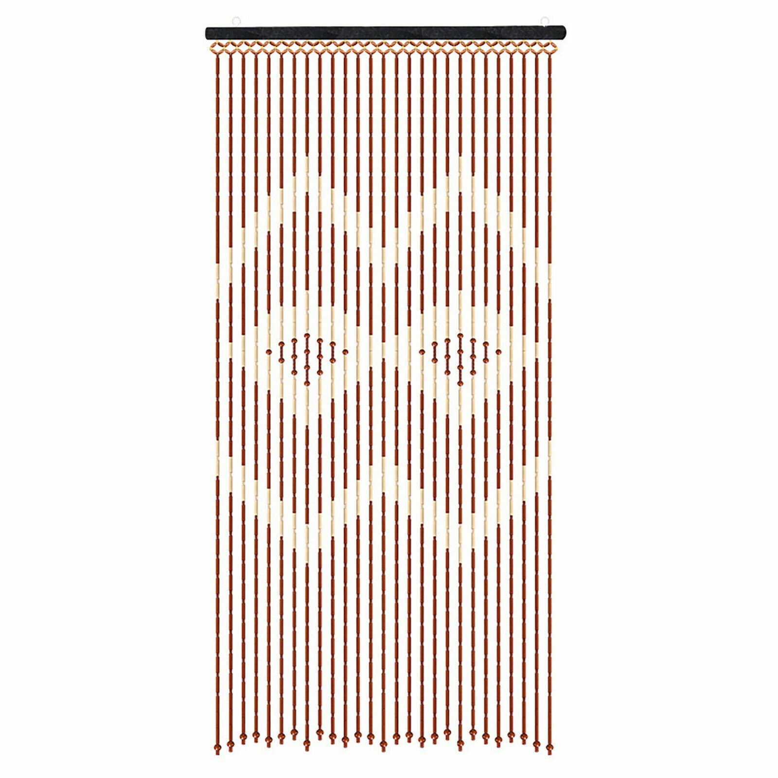 Natural Wood Bamboo 27 Lines Beaded Curtain Bedroom Bath Doorway Porch Divider Curtain