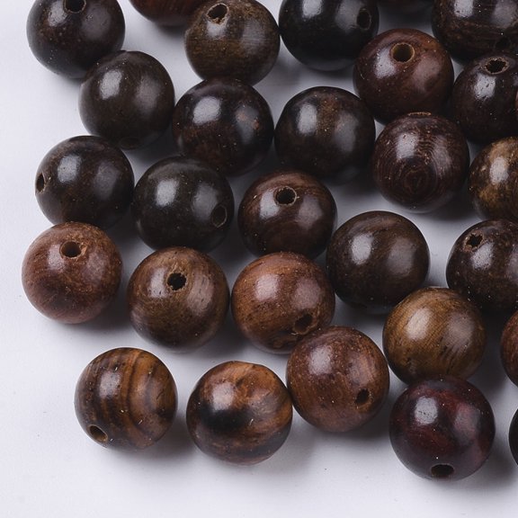 Natural Wood Beads Waxed Wooden Beads Undyed Round