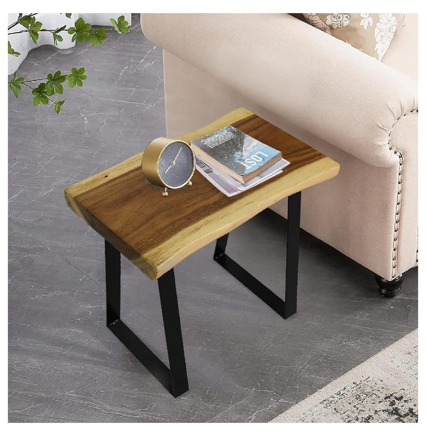 Natural Wood Bench Rectangle Solid Wooden Entryway Stools 20