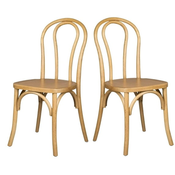 Bentwood Wood Natural Restaurant Chair with Standard Square Seat by Chivari