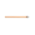thumbnail image 1 of Natural Wood Bird Stand Perch, Robust Solid Wood Perching Pole, Essential Enrichment Accessory for Parrot Cages, 1 of 6