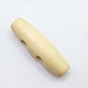 Natural Wood Buttons Horn Toggle Buttons 2-Hole 40x11mm Hole: 6mm for Sewing Accessories Cornsilk