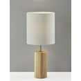 thumbnail image 1 of Natural Wood Circular Block Table Lamp, 1 of 3