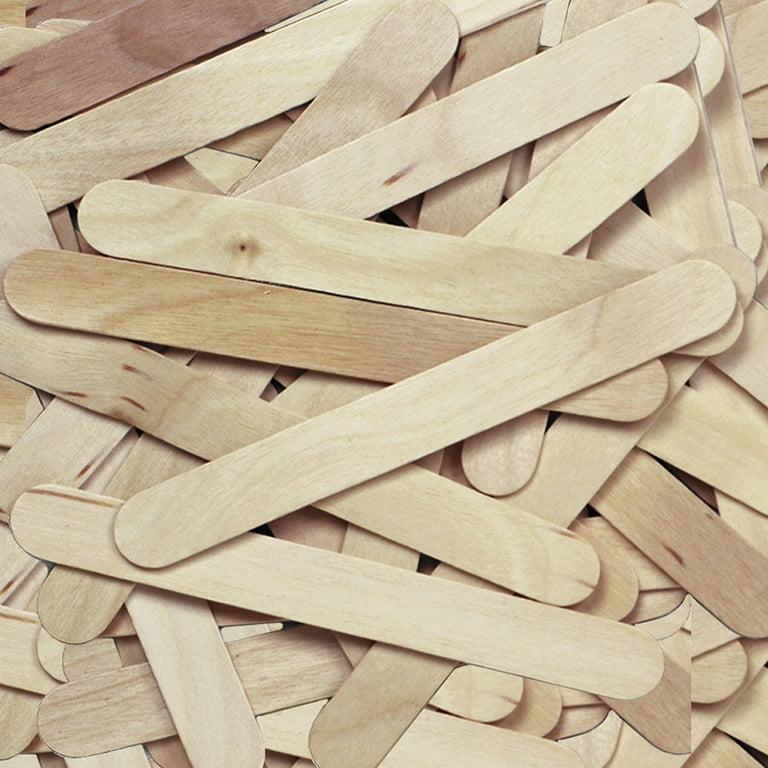 Natural Wood Craft Sticks, 6 Natural Wood Craft Sticks, 6