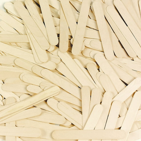Natural Wood Craft Sticks Large Bulk 1000 Pc