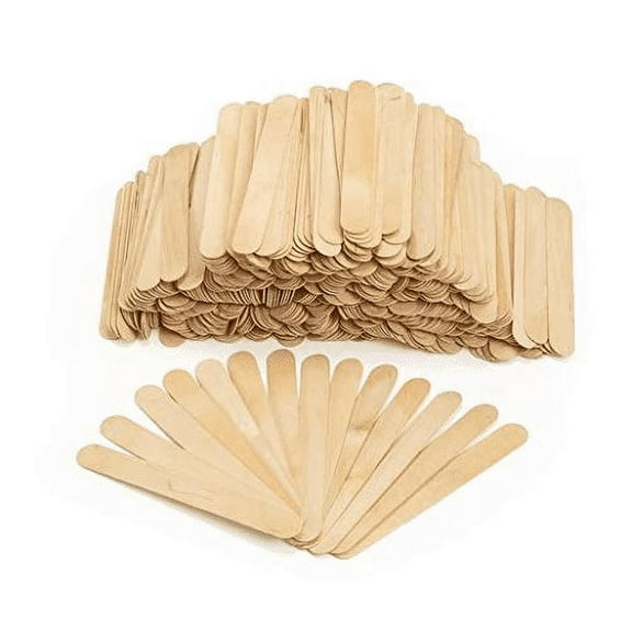 Natural Wood Craft Stix. Pack of 100 Pieces