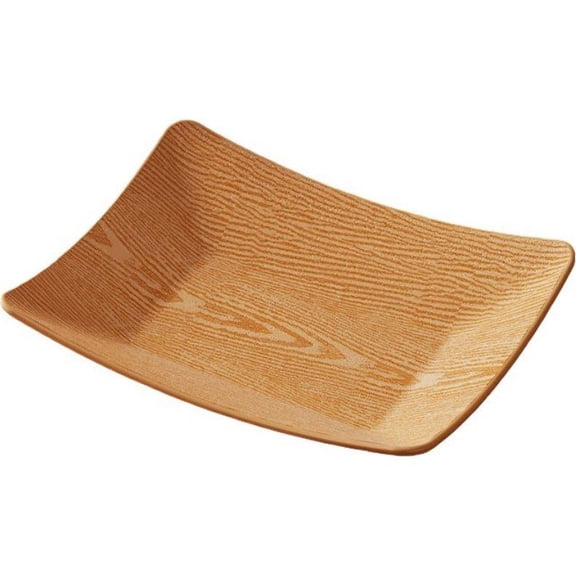 Natural Wood Dish Bowl - Handmade Wood Serving Platter Tray Plate - Non-Slip Tea Coffee Snack Plate Food Meals Serving Tray for Home Kitchen Restaurant - Color B