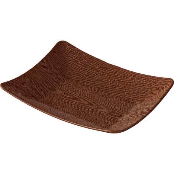 Natural Wood Dish Bowl, Handmade Wood Serving Platter Tray Plate, Non-Slip Tea Coffee Snack Plate Food Meals Serving Tray for Home Kitchen Restaurant - Color A