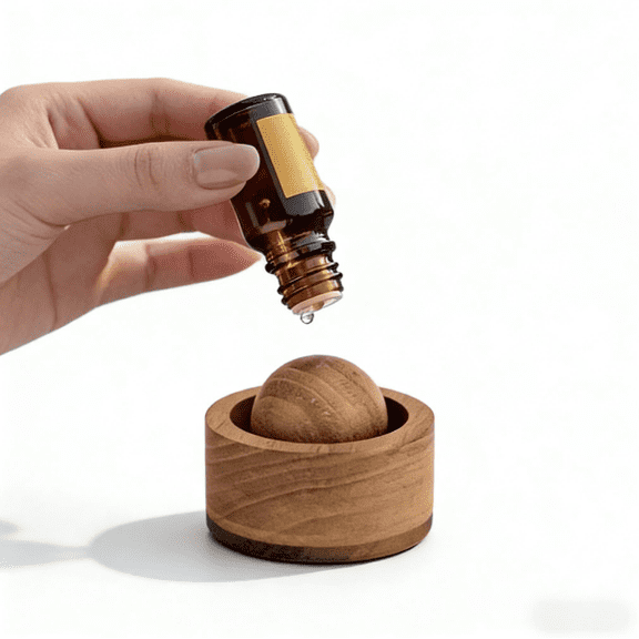 Natural Wood Essential Oil Diffuser | Handcrafted Home & Car Aroma Decor