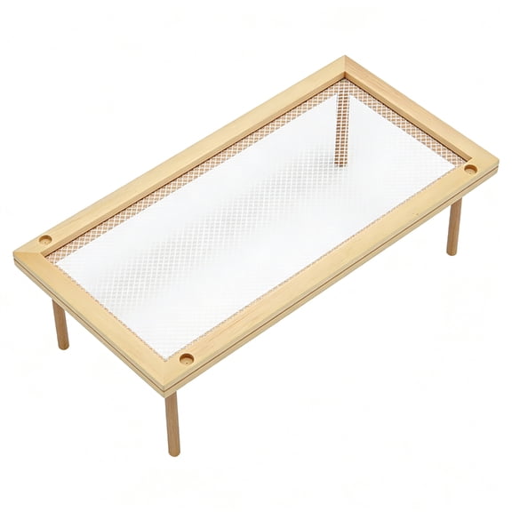 Natural Wood Foldable Pastas and Herb Drying Rack for Easy Kitchen Storage