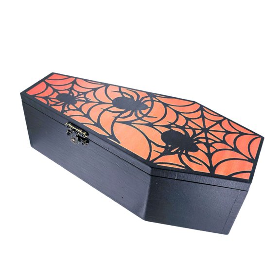 Natural Wood Halloween Coffer Treat Chest Household Deck