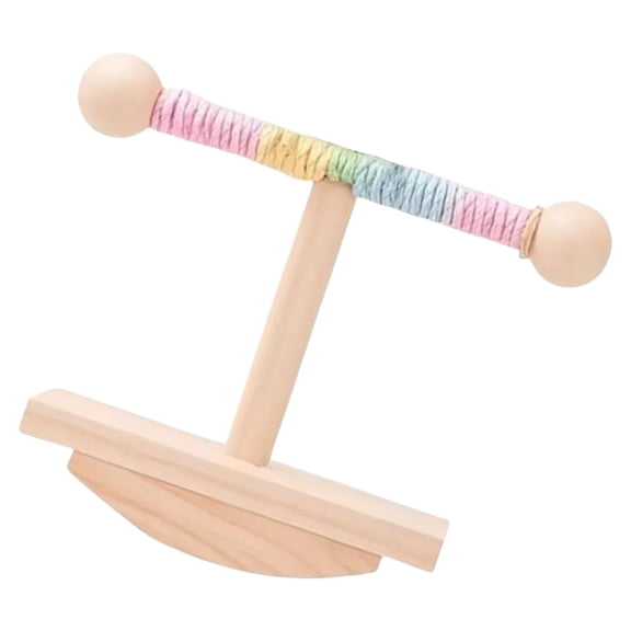 Natural Wood Parrots Activity Platform Training Balances Development Tool for Foraging Climbing And Behavioral Training