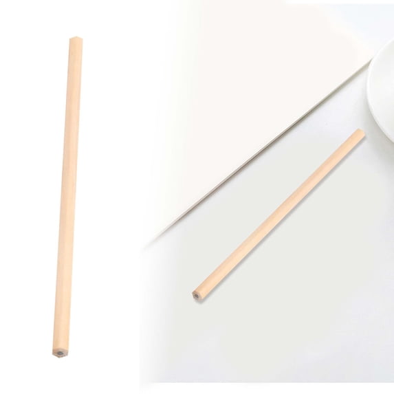 Natural Wood Pencils, 1 Pc No Eraser Hexagonal Unpainted Pencil, Unsharpened Pencils for Writing, Drawing, Art & Craft, Durable Plain Wood Pencils for Home, Office & Everyday Organization