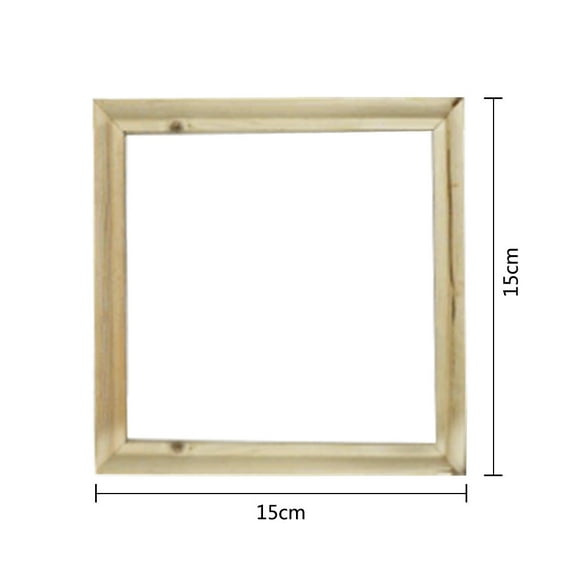 Natural Wood Picture Frame for Canvas Oil Painting - DIY Inner Frame, Multiple Sizes (15x15cm to 50x60cm), Easy Assemble, Convex Section Style