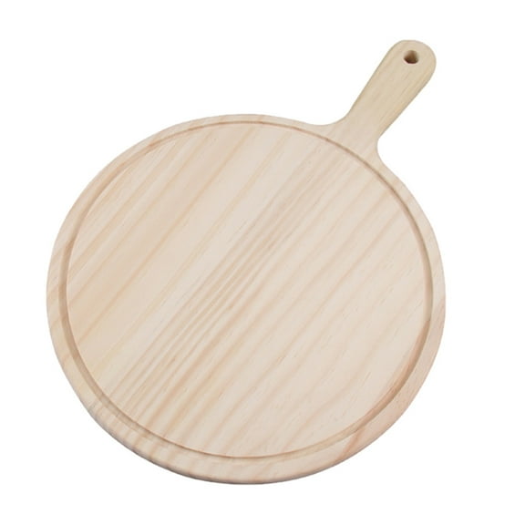 WORGEOUS 1Pc Rectangular Khaki Wood Pizza Tray for Home Use and Restaurant 11.8x6.9in
