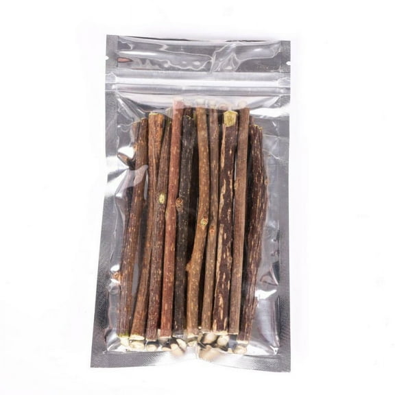 Natural Wood Polygonum Sticks Pet Cat Molar Toothpaste Stick Cat Cleaning Teeth,15pcs