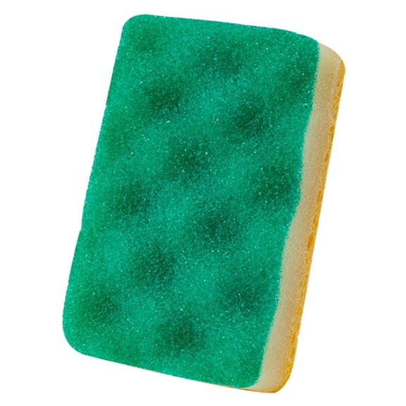 Natural Wood Pulp Sponge Block - Reusable Kitchen Dish Scrubber - Heavy Duty Grease Stain Wipe - Non-Chemical Cleaning Tool - Eco-Friendly Dishwashing Rags 11x7x2cm