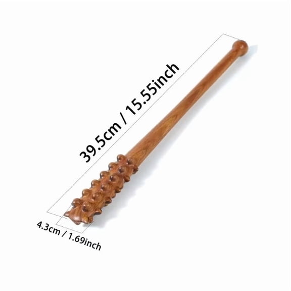 Natural Wood Sea Cucumber Massager for Muscle Tension Relief