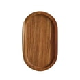 thumbnail image 1 of Natural Wood Serving Tray | Round Wooden Platter for Cheese, Bread & Fruit | Rustic Wooden Dinner Plate | 20x12x1.5cm Wood Disc for Snacks & Appetizers, 1 of 6