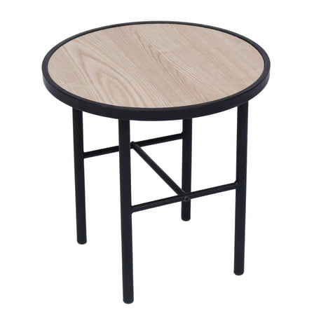 Natural Wood Side Table Modern Design Style Living Room