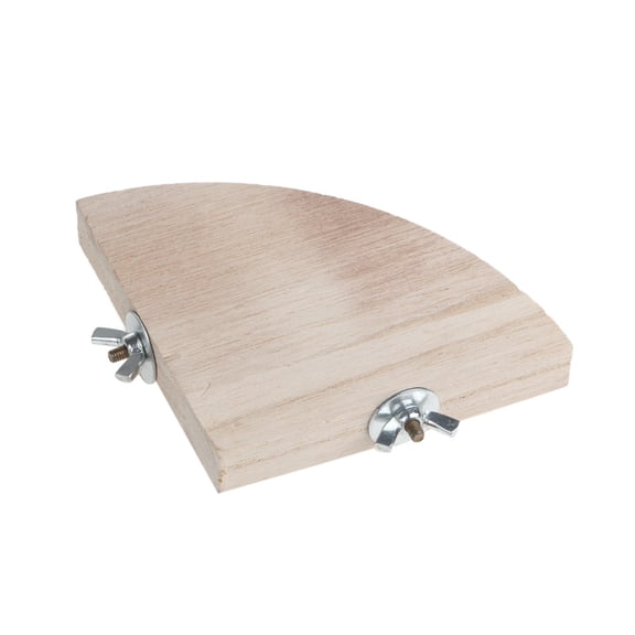 Natural Wood Stand for Hamster Parrot Platform with Metal Built-in Bolts