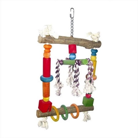 Natural Wood Swing With Rope