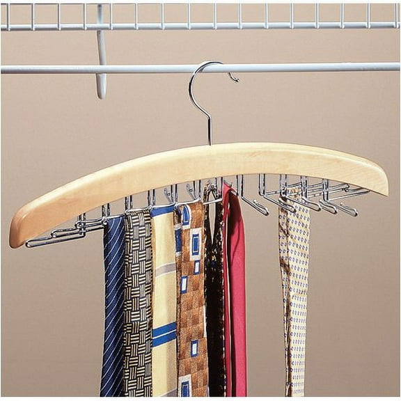 Natural Wood Tie Hanger by Richard Homewares