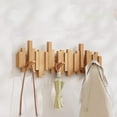 thumbnail image 1 of Natural Wood Wall Mounted Piano Coat Rack, Coat Rack Wall Mount, Coat Rack Wall Mounted Sticks Multi Rack Solid Handmade, Entryway Wall Art Hook, for Coats Bag Hat Umbrella, 1 of 8