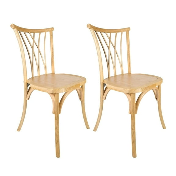 Natural Wood Willow Chair by Chivari, 2 Chair Bundle by Chivari