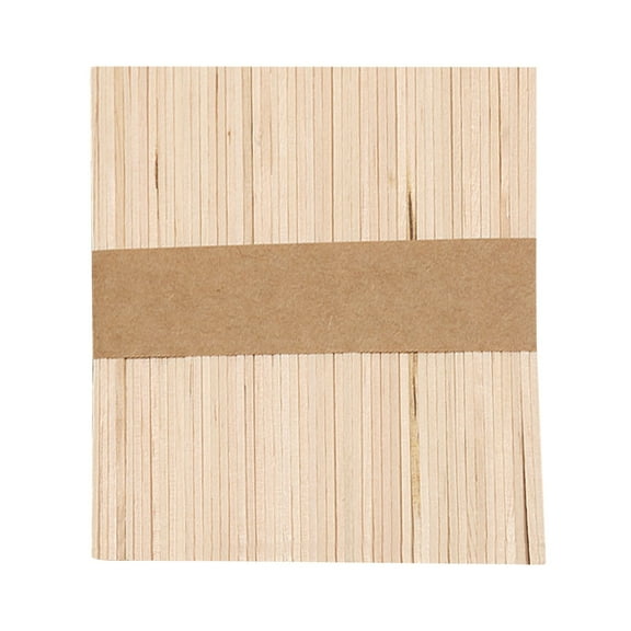 Natural Wooden Craft Sticks For DIY Art Projects Classroom Activities And Home Rainbow Colored Ice Supplies 50PCS