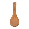 thumbnail image 1 of Natural Wooden Circular Rice Spoon for Kitchen & Home, Environmentally Friendly Safe Robust Wood Serving Scoop, Anti-Scratch Cookware Utensil (8 x 3 inch), 1 of 3