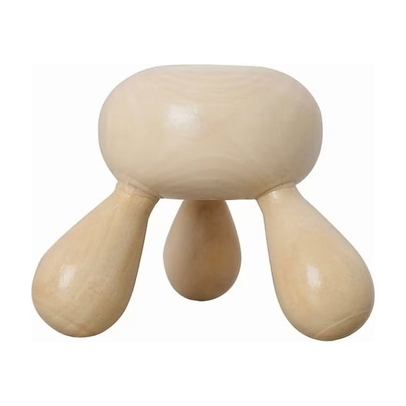 Natural Wooden Head Massager Roller Stick - Eco-Friendly Scalp Massager for Stress Relief and Sleep Enhancement