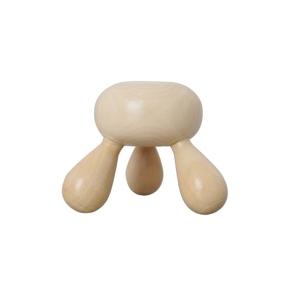 Natural Wooden Head Massager Roller Stick - Eco-Friendly Scalp Massager for Stress Relief and Sleep Enhancement