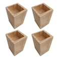 Natural Wooden Height Adjusters Strong Designs Furniture Leg Extenders ...