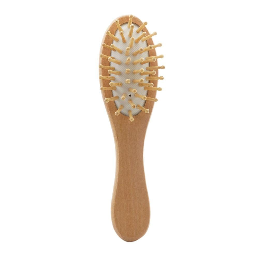 Natural Wooden Massage Hair Brush Comb for All Hair Types, Air Cushion