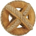 thumbnail image 1 of Natural Wooden Rope Decorative Orb, 1 of 3