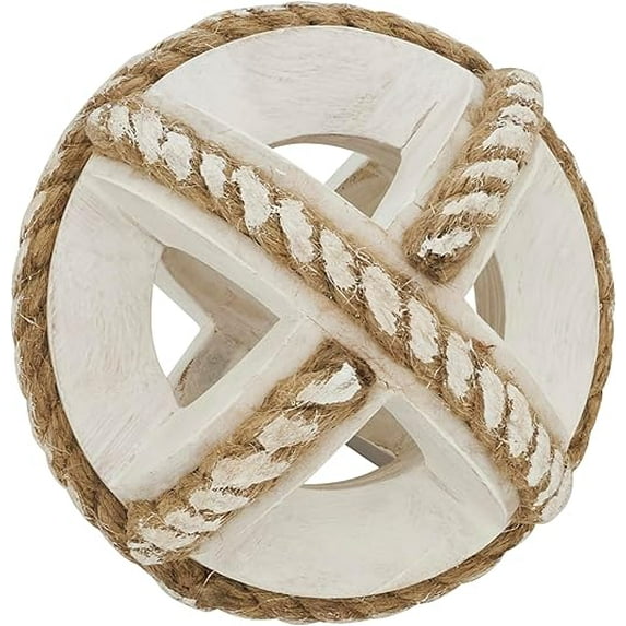 Natural Wooden Rope Decorative Orb